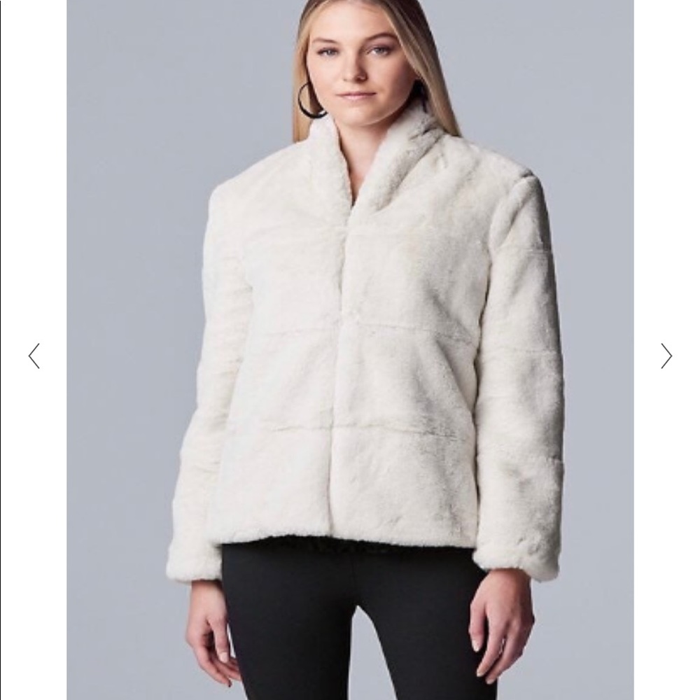 Simply Vera by Vera Wang faux fur coat